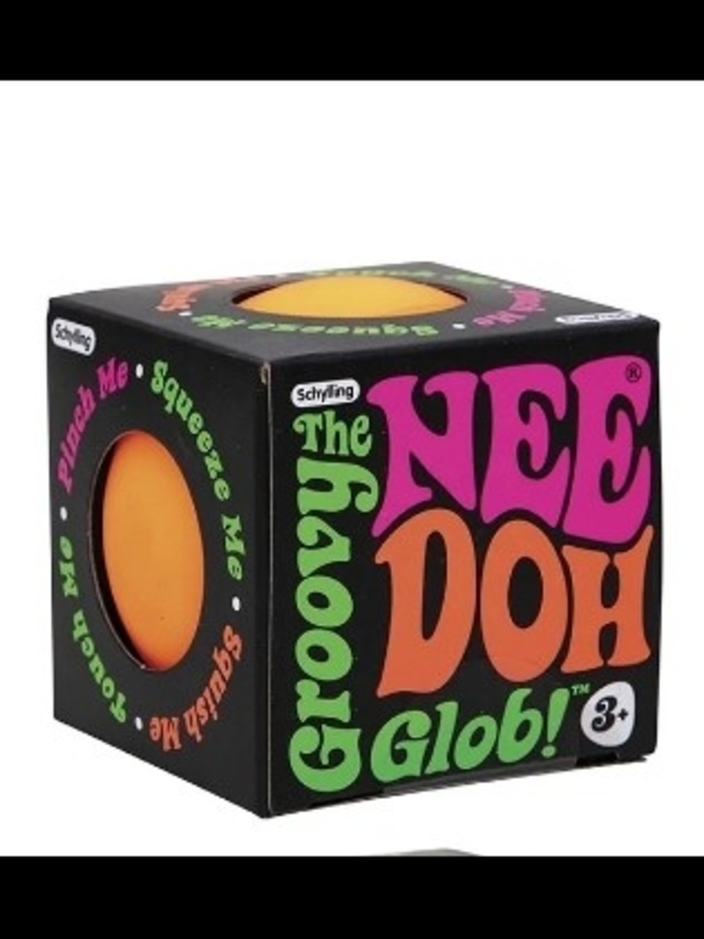 NeeDoh Groovy Glob Orange Squeeze Toy